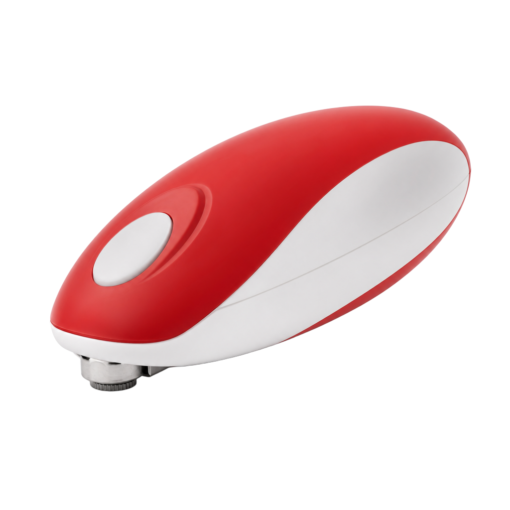 Kitchen Mama Abrelatas Eléctrico de Mano - Rojo